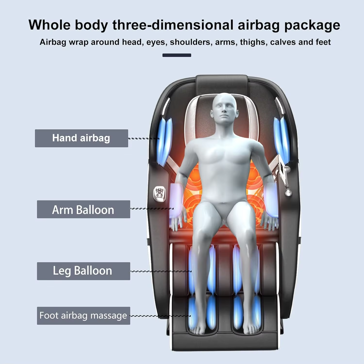 1 Years Warranty Massage Chair Full Body Folding Recliner Smart Chair Massager Electric Shiatsu Zero Gravity Massage Chair