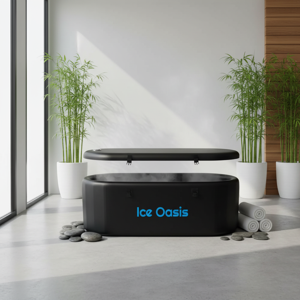 Ice Bath Tub with Water Chiller Compatibility- XL Cold Plunge Tub for Athletes - Outdoor, Portable, Inflatable - Recovery PRO 77" X 28"X 28"
